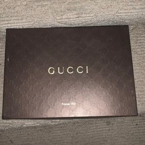 Metallic Gucci shoes